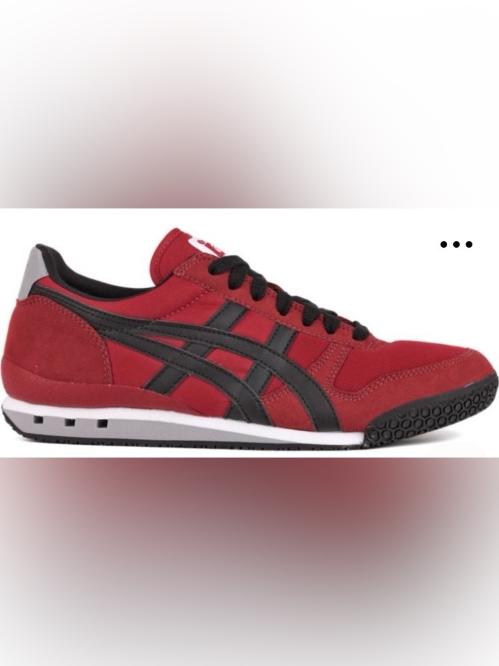 Onitsuka Tiger by Asics Red and Black Athletic Sneakers